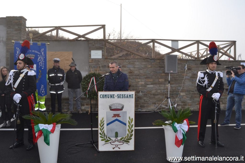 Sessame, inaugurazione piazza Nassirya