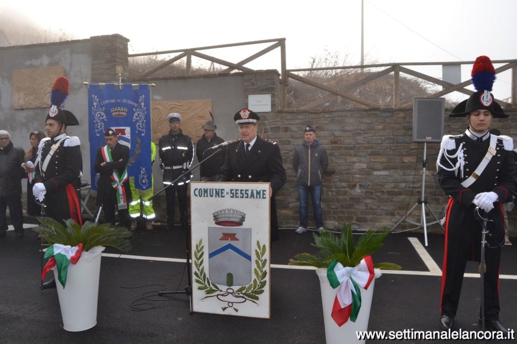 Sessame, inaugurazione piazza Nassirya