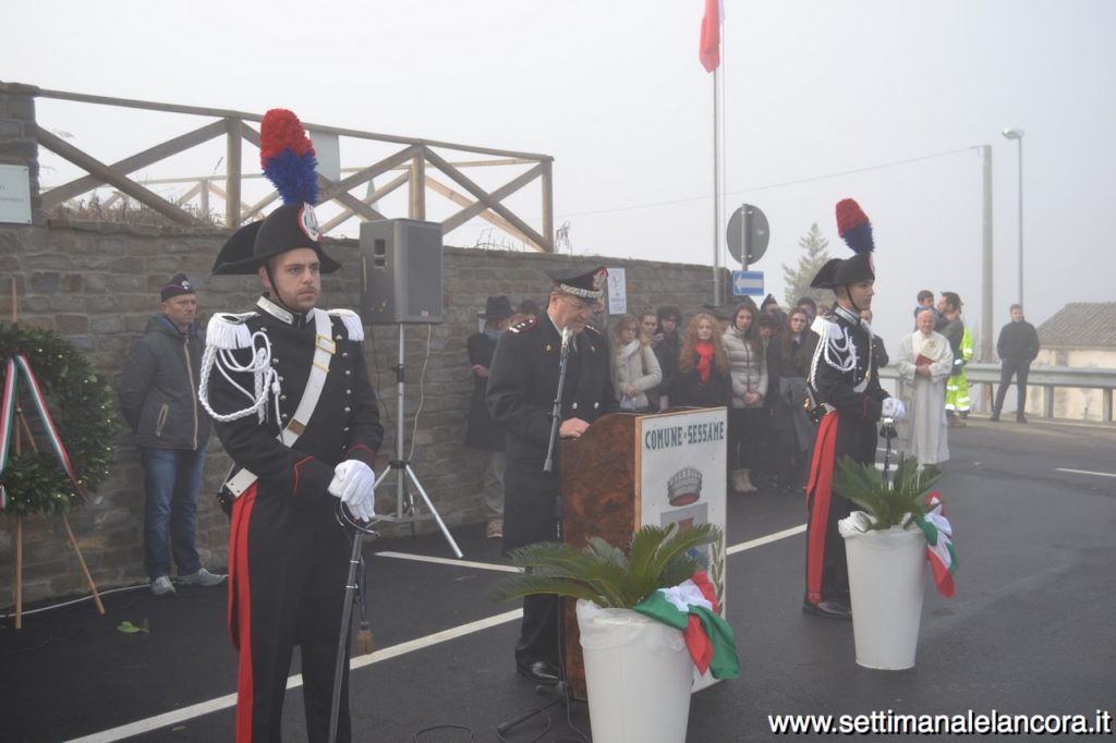 Sessame, inaugurazione piazza Nassirya