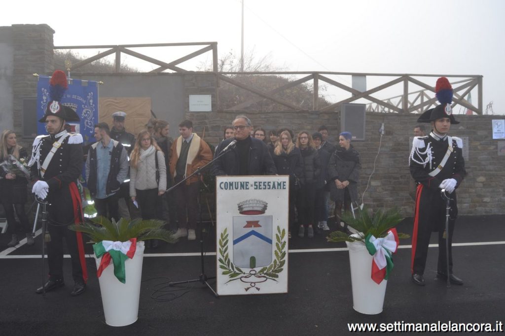 Sessame, inaugurazione piazza Nassirya