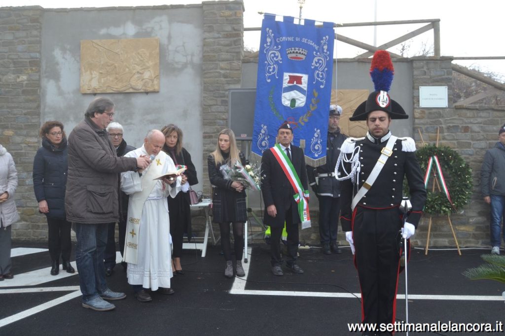 Sessame, inaugurazione piazza Nassirya