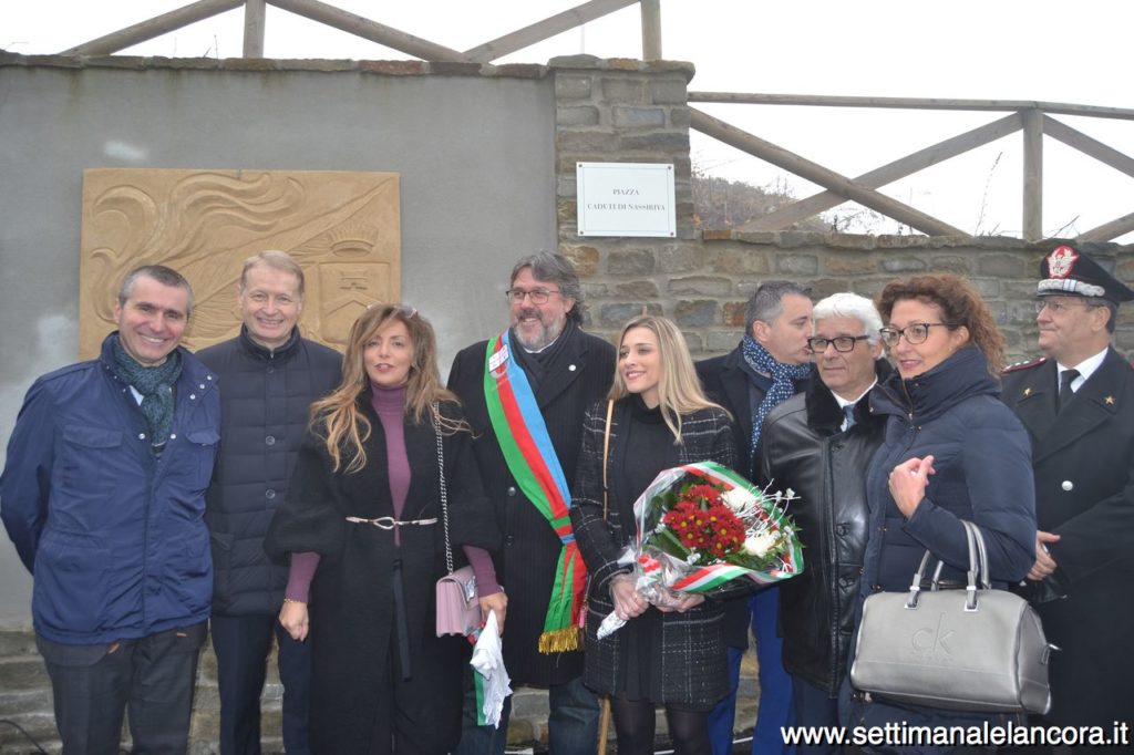 Sessame, inaugurazione piazza Nassirya