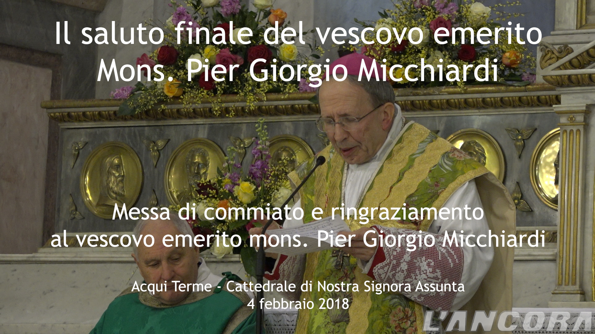 Saluti finali del vescovo mons. Micchiardi