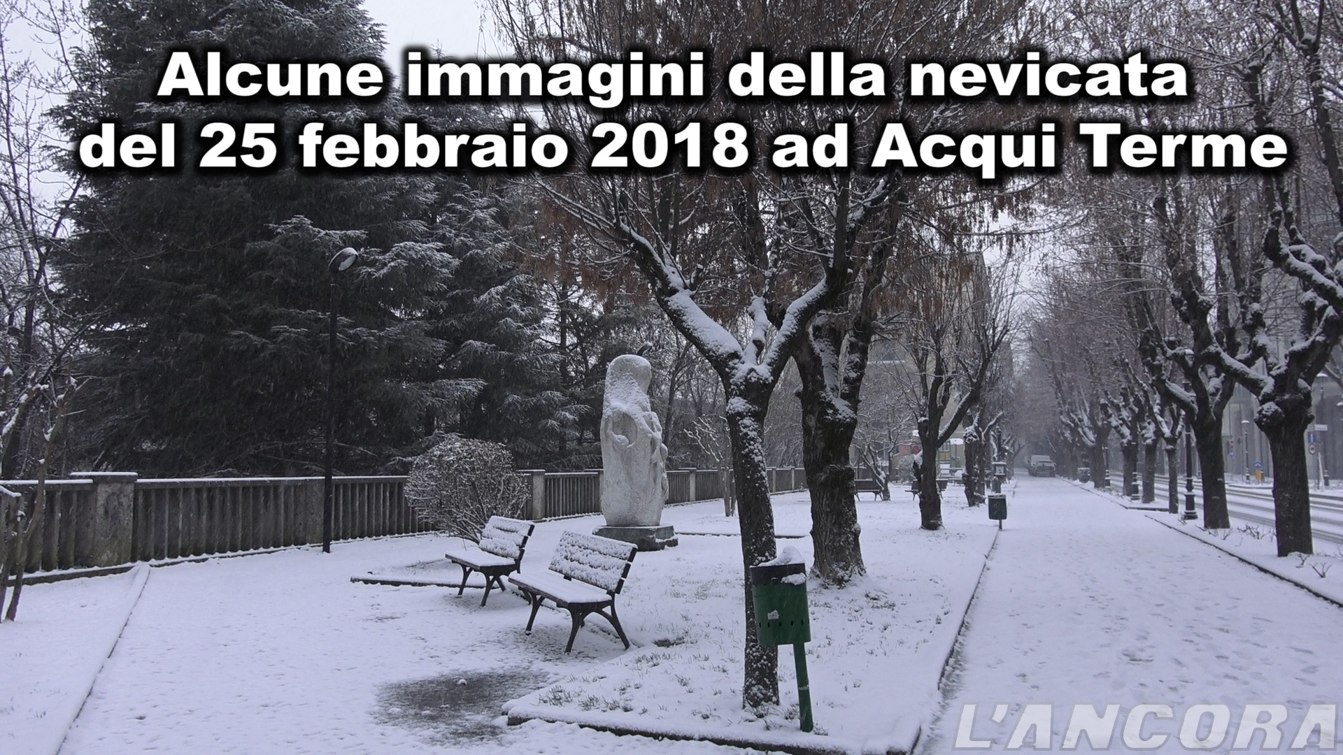 Alcune immagini della nevicata ad Acqui Terme