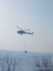 Incendio nei boschi di Ponzone