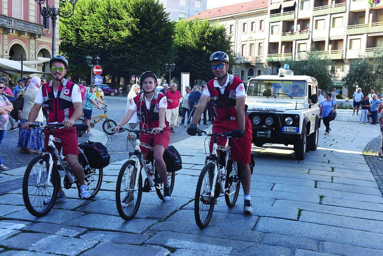 Ad Acqui, Croce Rossa in bici