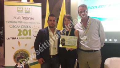 Oscar Green a Manuela Moretti dell’azienda “Molino Moretti”, categoria Campagna Amica