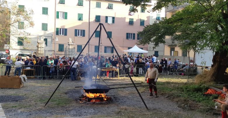 A Sampierdarena le caldarroste di Rossiglione