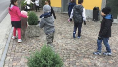 A Cossano Belbo, I bambini in visita per “Visita Ama Rispetta”