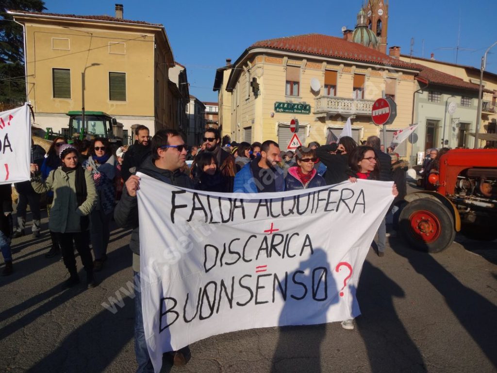 Sezzadio, marcia in difesa della falda acquifera