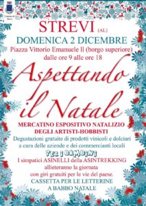 Strevi, locandina aspettando Natale