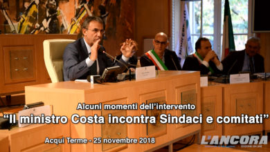 Acqui Terme - Il ministro Costa incontra Sindaci e comitati