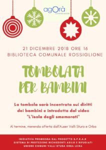 Tombolata per bambini con “Agorà”