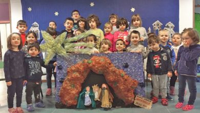 presepe scuola infanzia via Savonarola Acqui