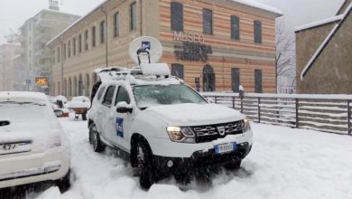 Rossiglione: la nevicata va in tv