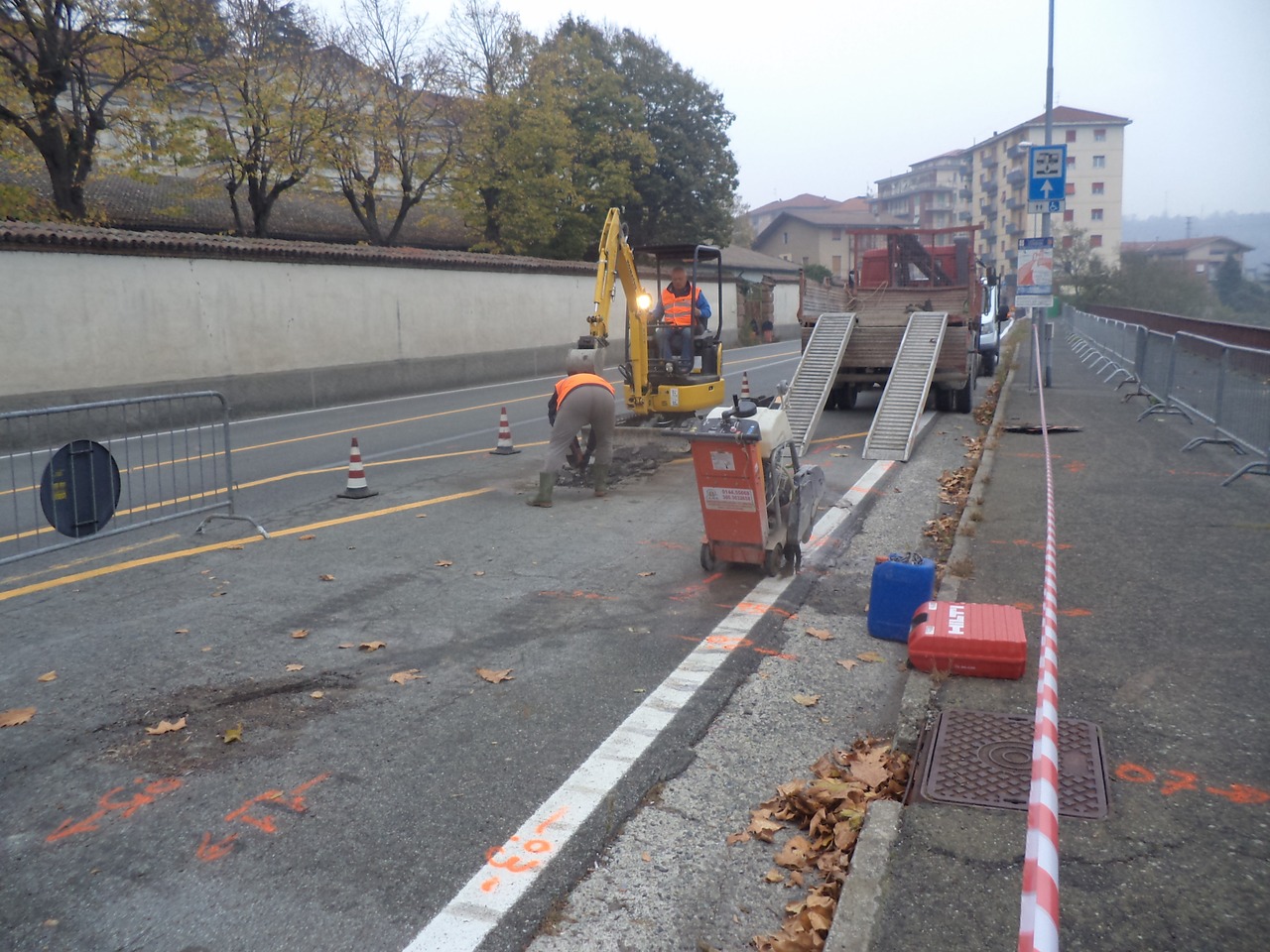 Via Gramsci: i sensori danno via libera ai camion inferiori alle 44 tonnellate