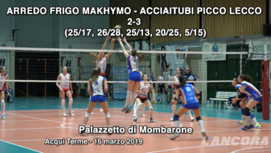 Pallavolo serie B - Arredo Frigo Makhymo - Acciaitubi Picco Lecco 2-3 (VIDEO)