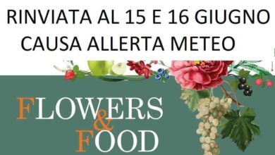 locandina rinvio flowers & food