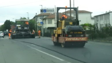 lavori di asfaltatura strade