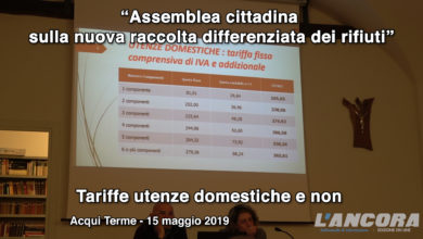 Acqui Terme - Nuova raccolta differenziata dei rifiuti - Le tariffe