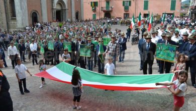 Vesime, 31ª Festa ANA Sezione di Asti una imponente sfilata con 70 gagliardetti e 14 vessilli