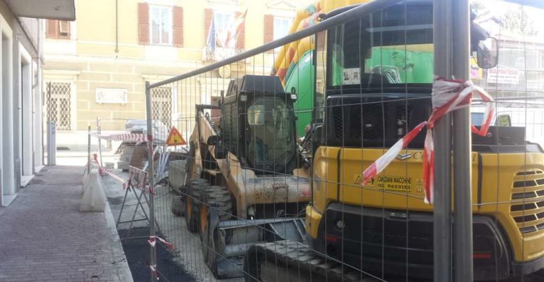 Riqualificazione urbana, lavori ai marciapiedi di via Torino ad Ovada