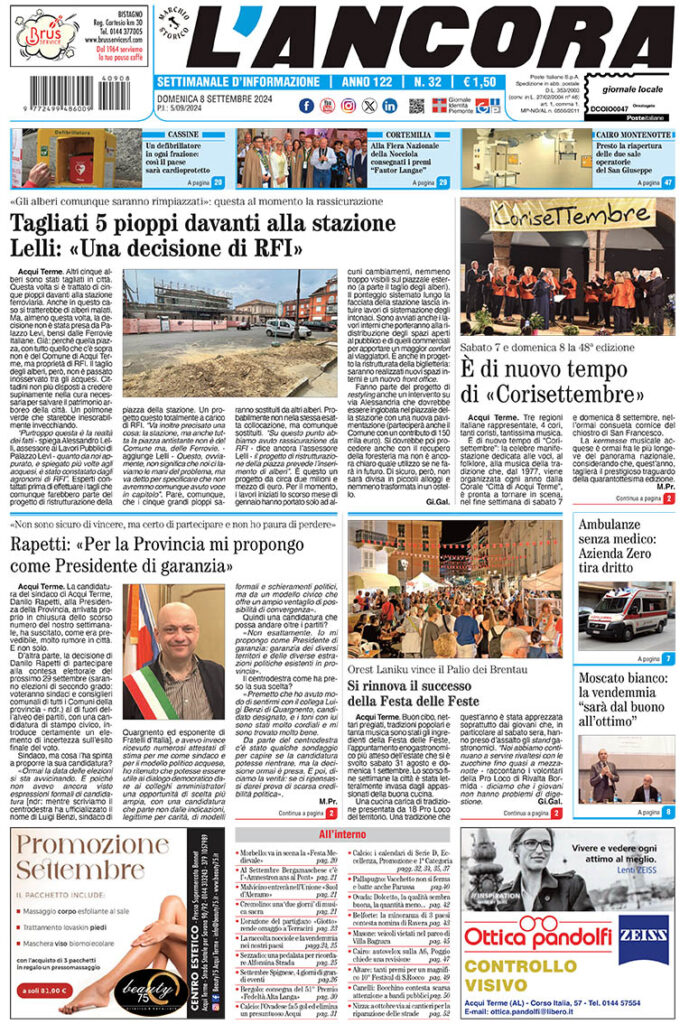 prima pagina num.32/2024